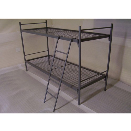 BP Double Bunk Steel Bed with Ladder (50x50 Mesh)