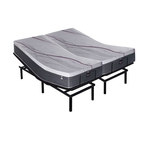 Slumberland Adjustable Base with Hybrid Medium Mattress