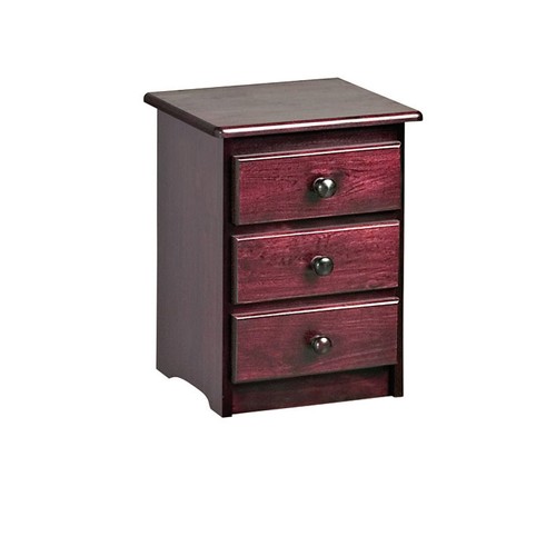 Charlene 3 Drawer Pedestal (Chestnut)