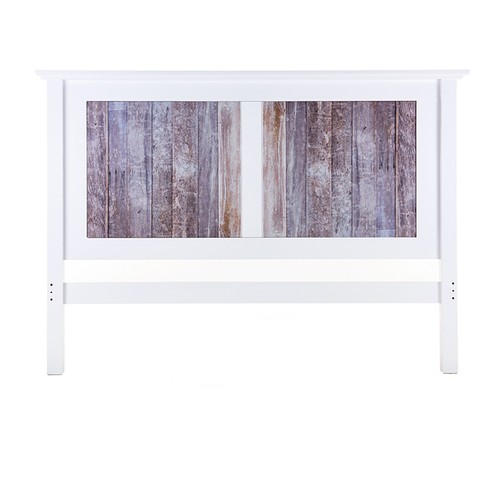 Oslo Headboard (White Wooded)