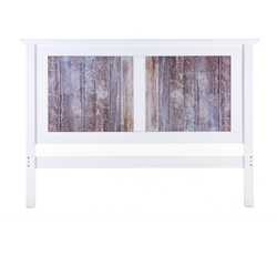 Oslo Headboard (White Wooded) - Queen