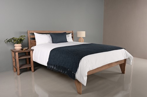Zina Panel Bed (Teak)