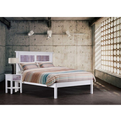 Oslo Bed (White wooded)