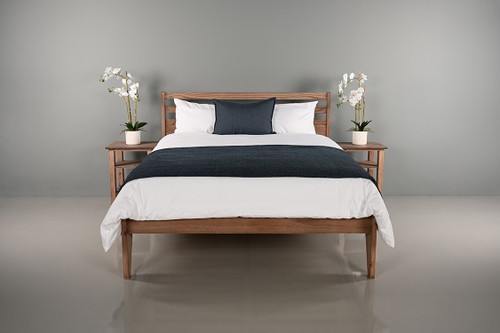 Zina Panel Bed (Teak)
