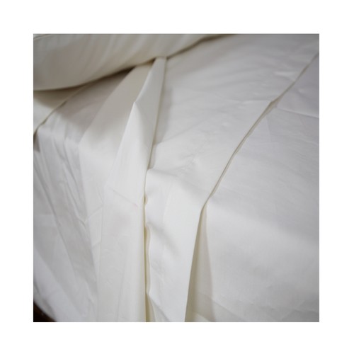 Linen Drawer 200TC Flat Sheet (White)
