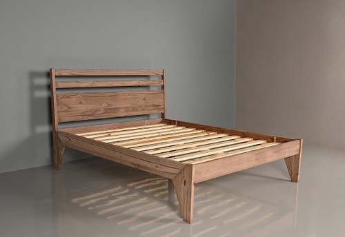 Zina Panel Bed (Teak)