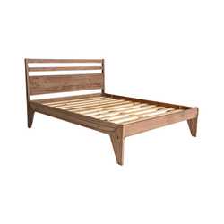 Zina Panel Bed (Teak) - Queen