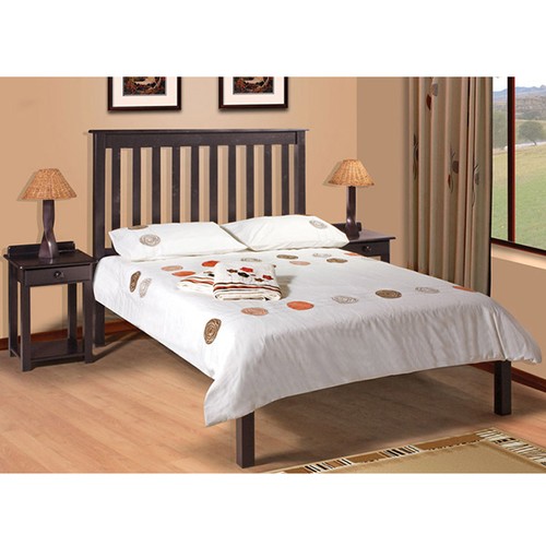 Charlene Low-Foot Bed (Mahogany)