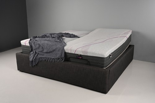 Slumberland Adjustable Base with Hybrid Firm Mattress