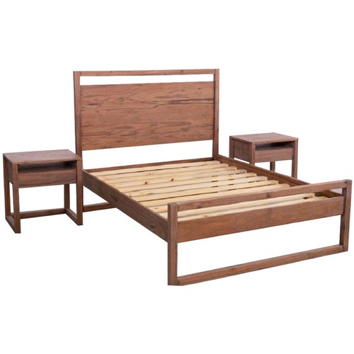 York Bed with Pedestals (Teak)