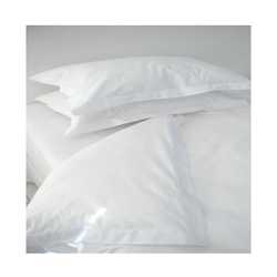 TMW (RT) Cotton Percale 200TC Oxford Duvet Cover Set (White) - Three Quarter