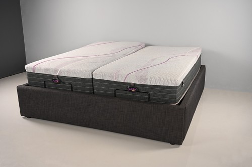Slumberland Adjustable Base with Hybrid Firm Mattress