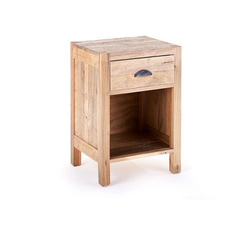 Caribbean 1 Drawer Pedestal (Driftwood)