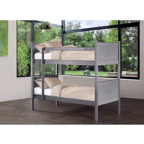 Kyle Panel Bunk Bed (Graphite)